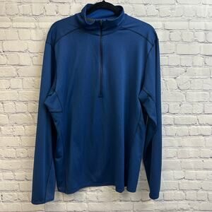 Patagonia Capilene Midweight Quarter Zipneck Pullover Blue XL Baselayer Polartec